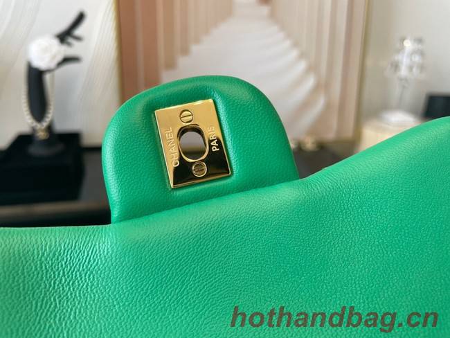 Chanel MINI Flap Bag Original Sheepskin Leather 1115 green
