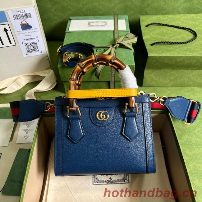 Gucci Diana mini tote bag 702732 Royal blue