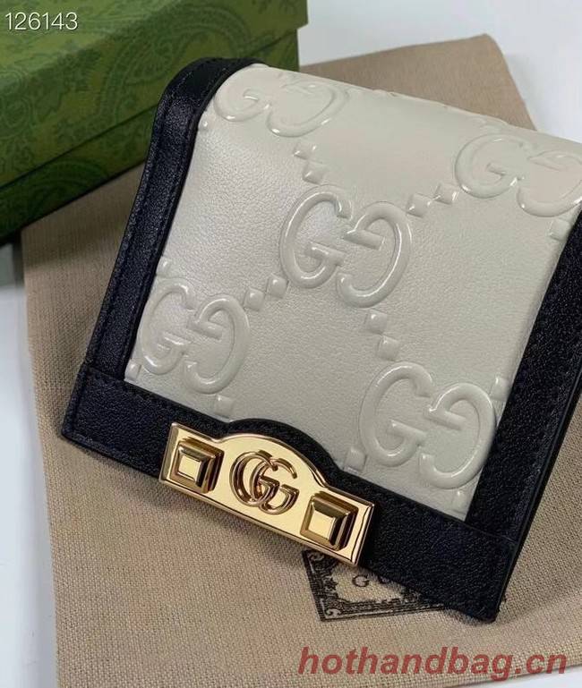 Gucci GG card case wallet 676150 White 