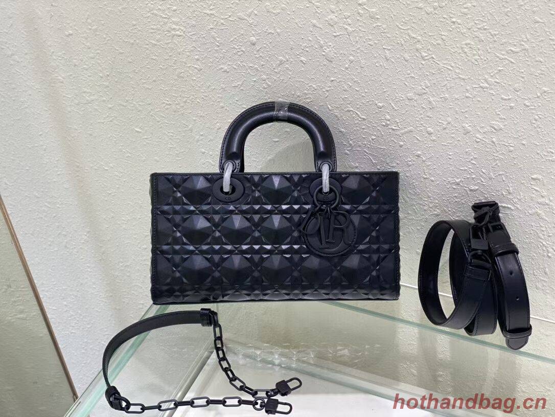 MEDIUM LADY DIOR BAG Cannage Lambskin C2811 black