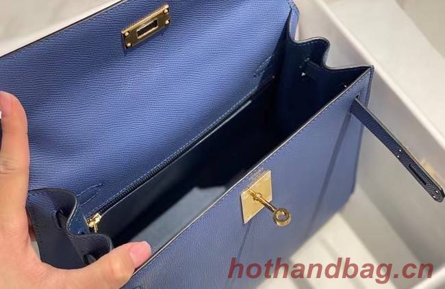 Hermes Original Epsom Leather KEL2578 dark blue