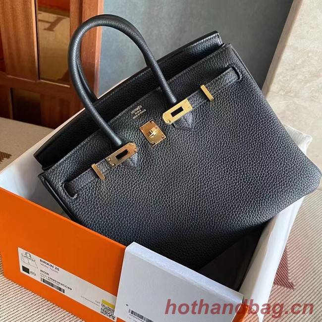 Hermes original Togo Leather HB25O Black