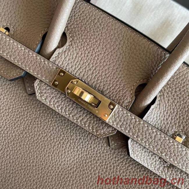 Hermes original Togo Leather HB25O light gray