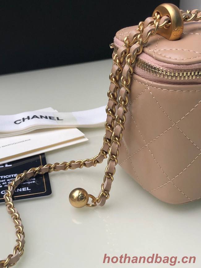 Chanel mini Shoulder Bag Lambskin & Gold-Tone Metal AP2292 pink