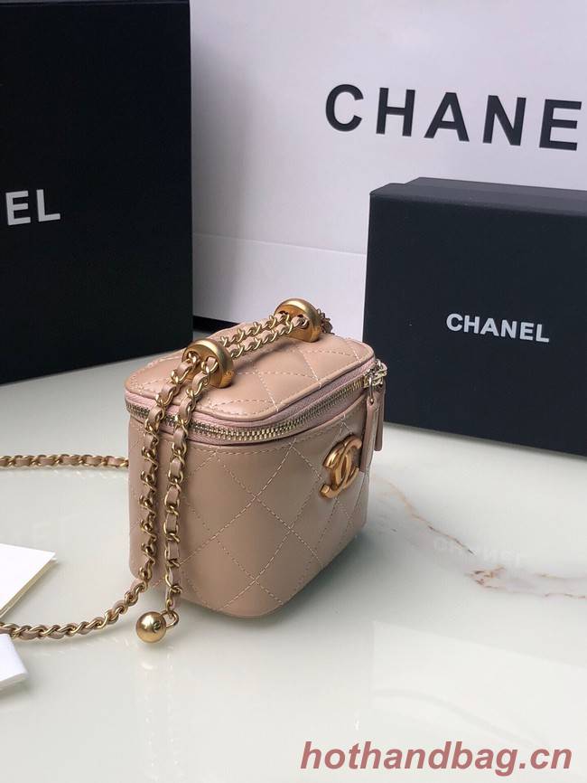 Chanel mini Shoulder Bag Lambskin & Gold-Tone Metal AP2292 pink