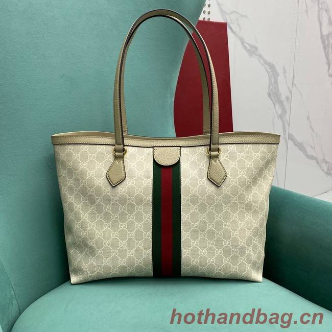 Gucci Ophidia series medium GG Tote Bag 631685 light gray