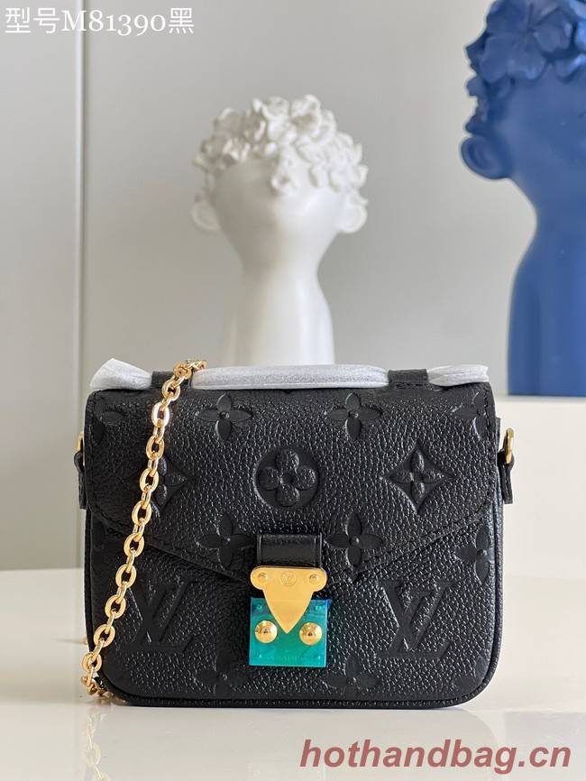 Louis Vuitton Monogram Empreinte POCHETTE METIS BB M81390 black