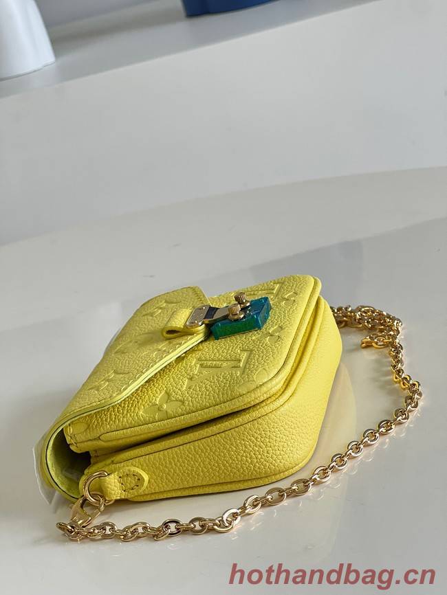 Louis Vuitton Monogram Empreinte POCHETTE METIS BB M81390 yellow