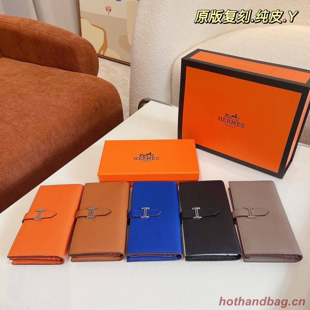 Hermes Bearn Japonaise Bi-Fold Wallet Espom Leather A208