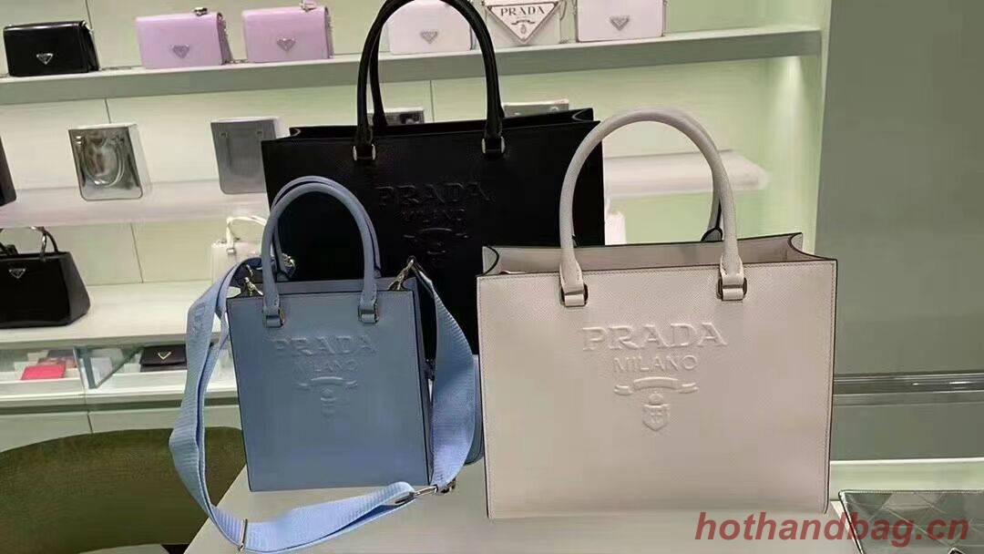 Prada Kristen Saffiano bag 1BD355 sky blue