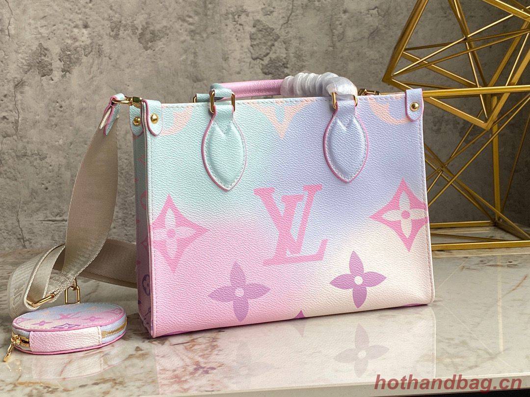 Louis Vuitton ONTHEGO Dip Dye Pastel Small M59856 Pink&Blue