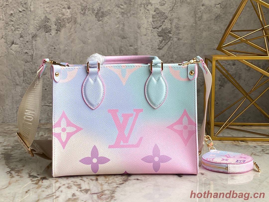 Louis Vuitton ONTHEGO Dip Dye Pastel Small M59856 Pink&Blue