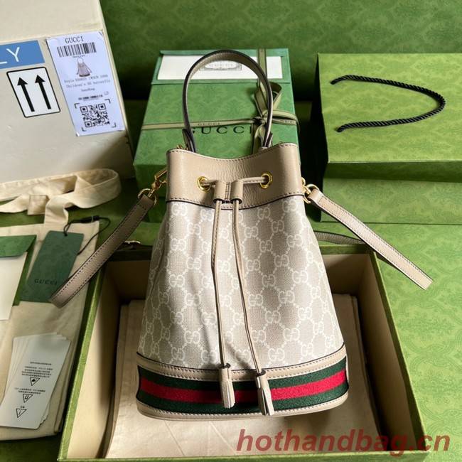 Gucci Ophidia small GG bucket bag 550621 Beige