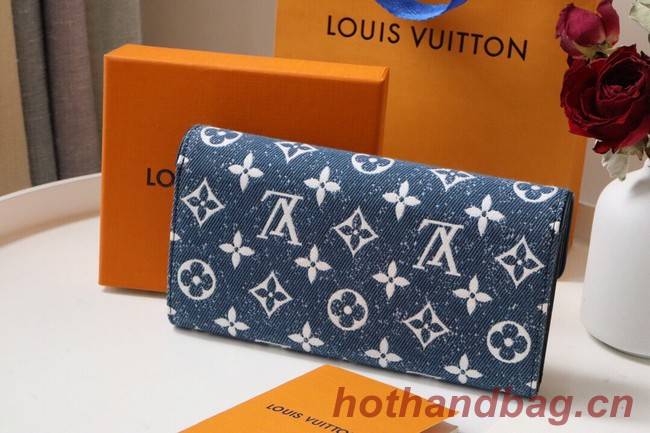 Louis Vuitton SARAH WALLET M81183 Navy Blue