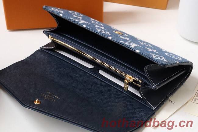 Louis Vuitton SARAH WALLET M81183 Navy Blue