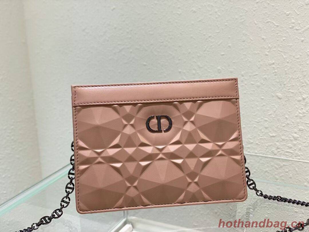 DIOR MINI BOBBY BAG Cannage Calfskin C2806 pink