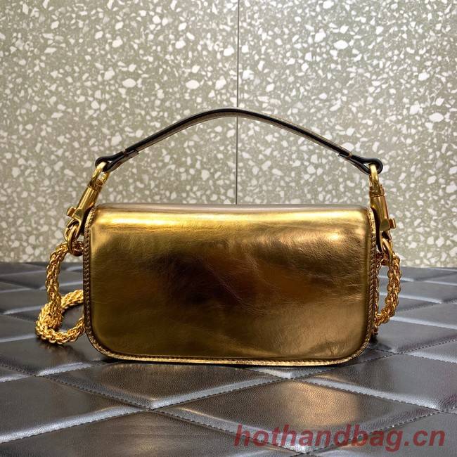 VALENTINO GARAVANI MINI LOCO Calf leather Shoulder Bag 1W2B0K gold