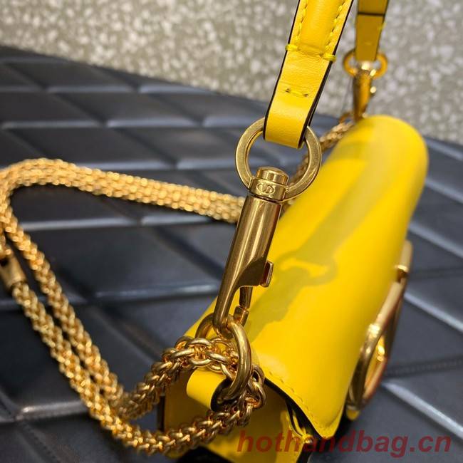 VALENTINO GARAVANI MINI LOCO Calf leather Shoulder Bag 1W2B0K yellow