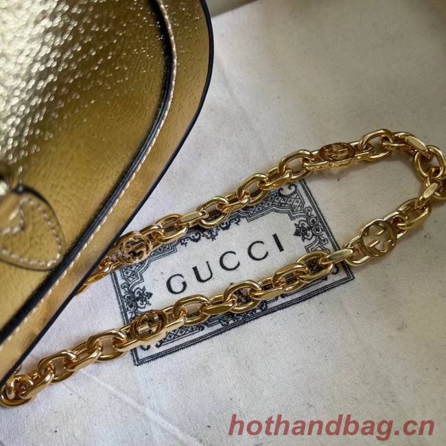 Gucci Jackie 1961 lame mini bag 675799 gold