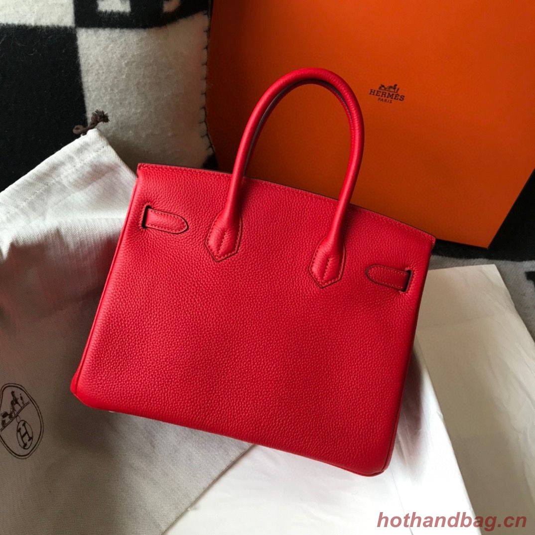 Hermes original Togo Leather HB25O Red