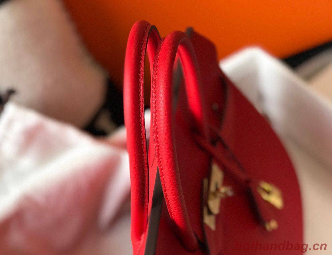 Hermes original Togo Leather HB25O Red