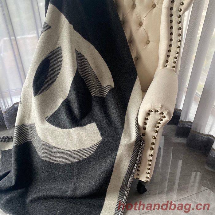 CHANEL Merino Wool Cashmere CC Throw Blanket CHB00005