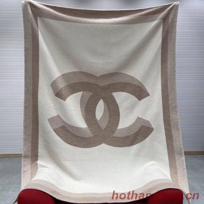 CHANEL Merino Wool Cashmere CC Throw Blanket CHB00006