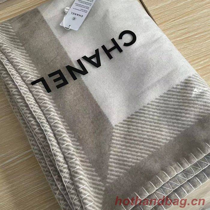 CHANEL Merino Wool Cashmere CC Throw Blanket CHB00006