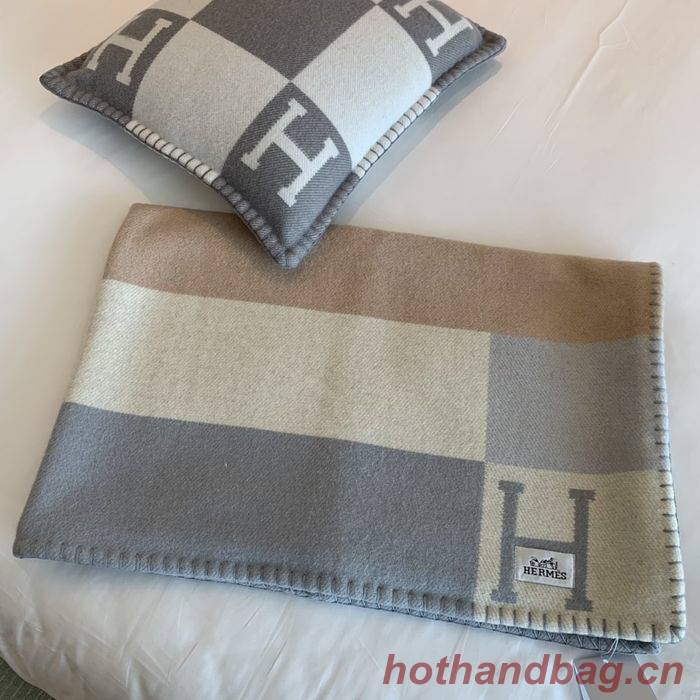 Hermes Lambswool&Cashmere Shawl&Blanket HMB00008 Hermes Lambswool&Cashmere Shawl&Blanket HMB00008