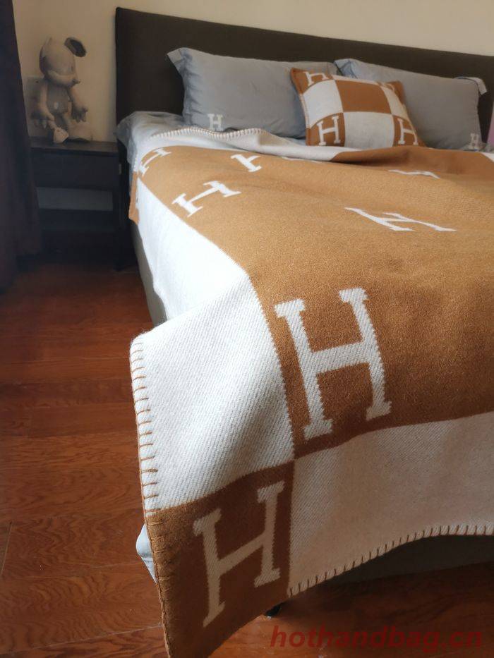 Hermes Lambswool&Cashmere Shawl&Blanket HMB00010 Hermes Lambswool&Cashmere Shawl&Blanket HMB00010
