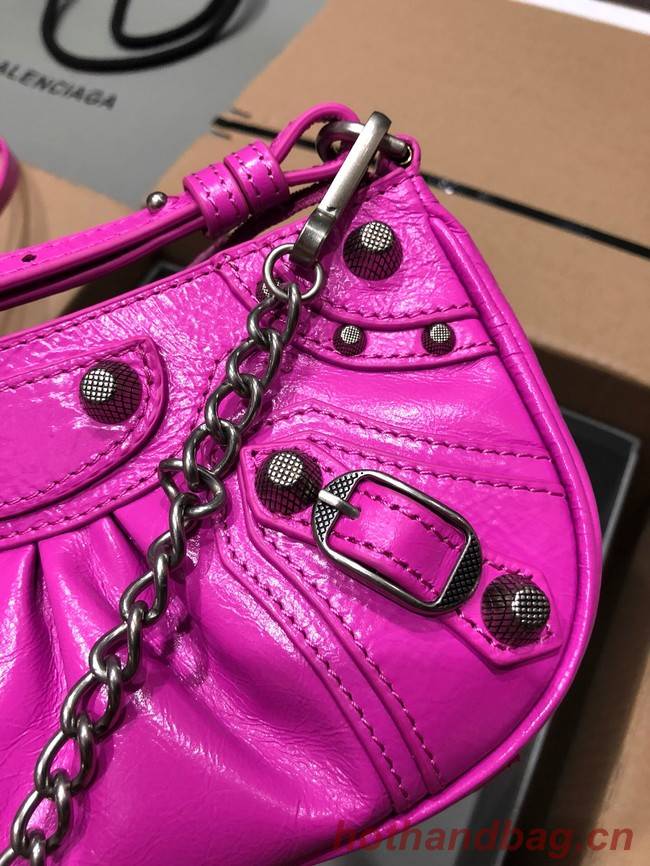 Balenciaga LE CAGOLE MINI PURSE WITH CHAIN 6958141 bright pink