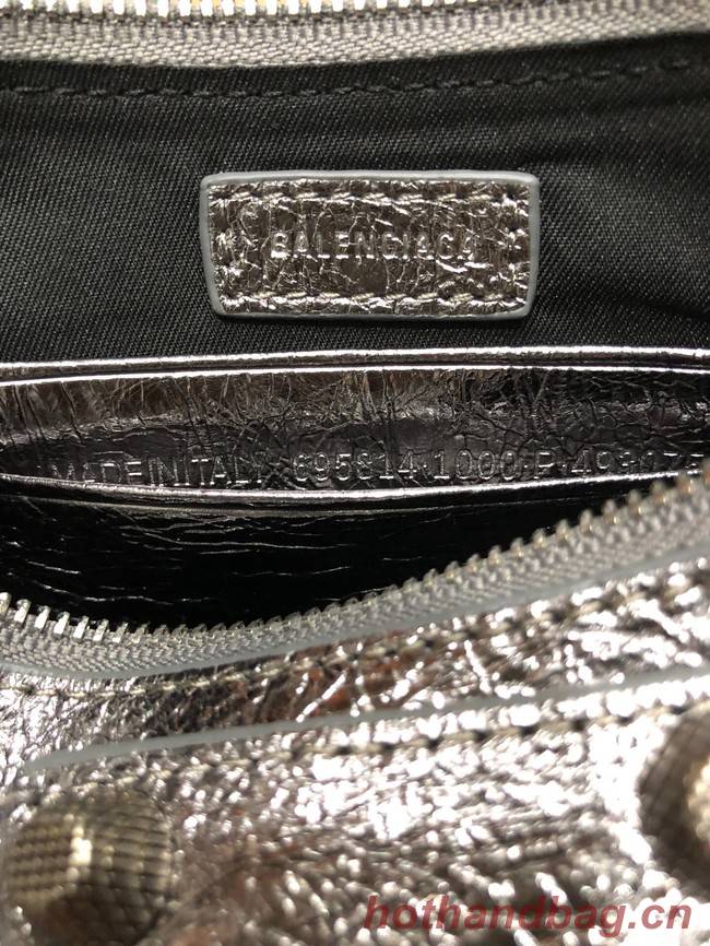 Balenciaga LE CAGOLE MINI PURSE WITH CHAIN 6958141 gray