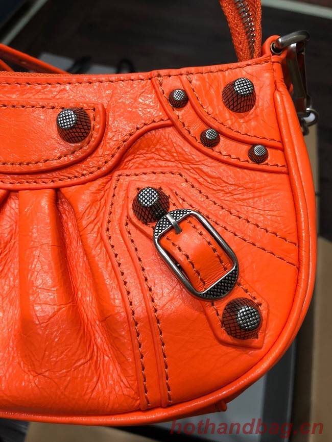 Balenciaga LE CAGOLE MINI PURSE WITH CHAIN 6958141 orange