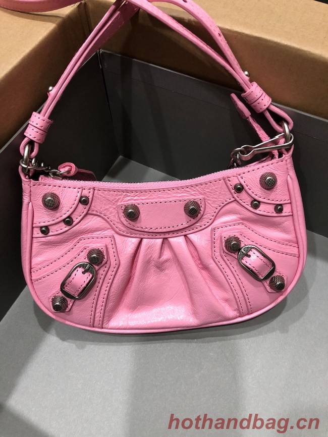 Balenciaga LE CAGOLE MINI PURSE WITH CHAIN 6958141 pink