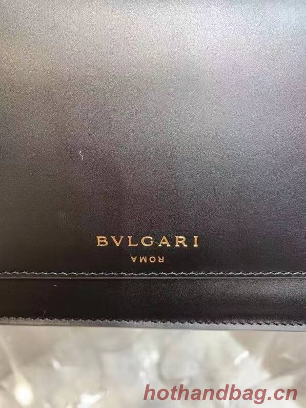 Bvlgari Serpenti Forever leather small crossbody bag B210755 Black