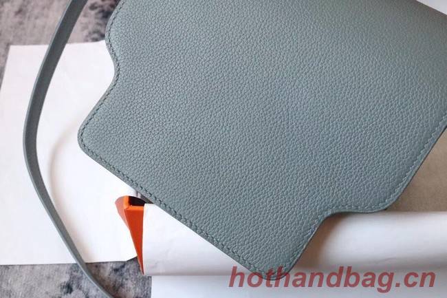 Hermes Roulis 19cm Evercolor 9D H9003 gray&Gold