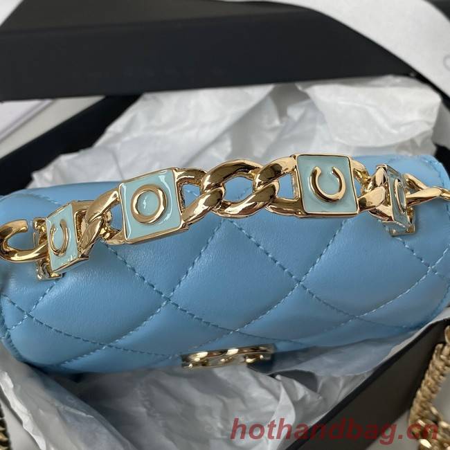 Chanel CLUTCH WITH CHAIN AP2758 blue