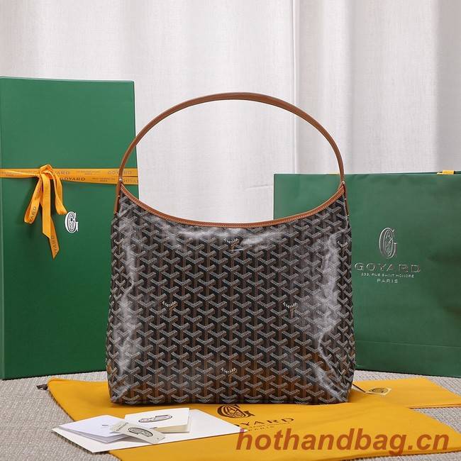 Goyard Calfskin Leather hobo bag G9983 brown