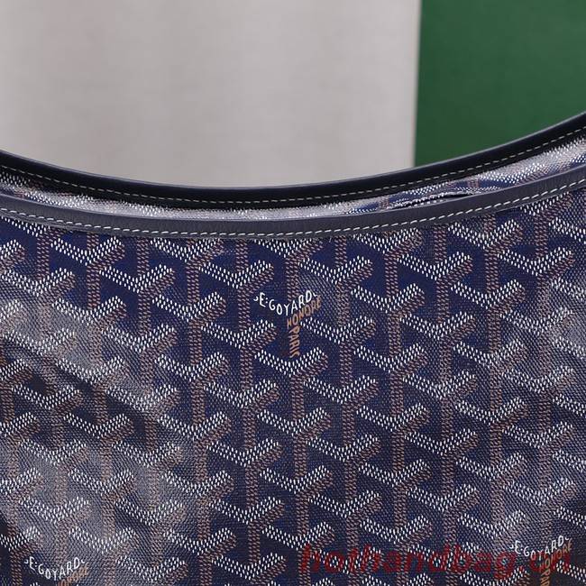 Goyard Calfskin Leather hobo bag G9983 dark blue