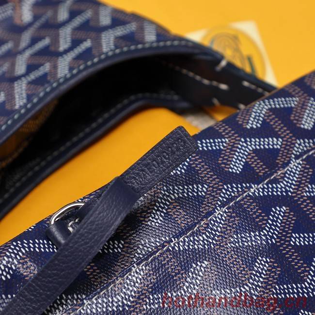 Goyard Calfskin Leather hobo bag G9983 dark blue