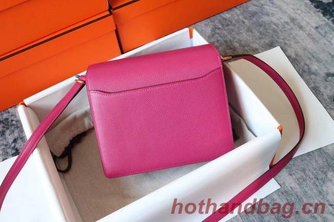 Hermes Roulis 19cm Evercolor 9D H9003 Plum&Gold