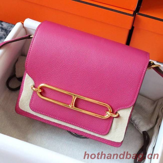 Hermes Roulis 19cm Evercolor 9D H9003 Plum&Gold