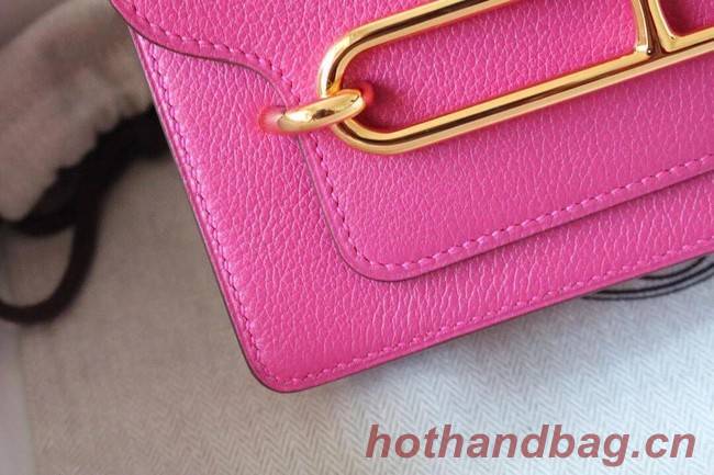 Hermes Roulis 19cm Evercolor 9D H9003 Plum&Gold