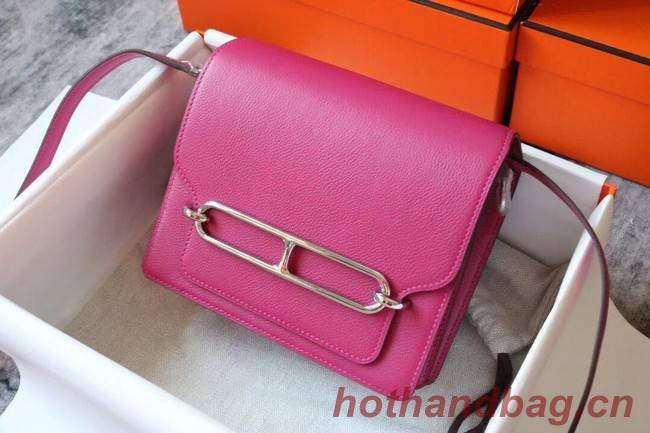 Hermes Roulis 19cm Evercolor 9D H9003 Plum&Silver