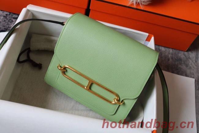 Hermes Roulis 19cm Evercolor 9D H9003 light green&Gold