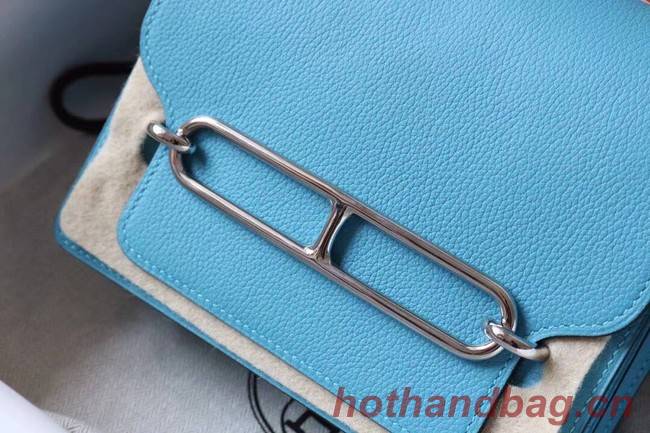 Hermes Roulis 19cm Evercolor 9D H9003 sky blue&Silver