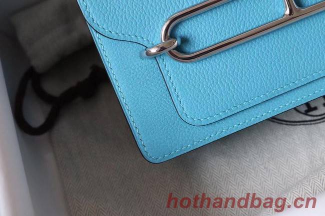 Hermes Roulis 19cm Evercolor 9D H9003 sky blue&Silver