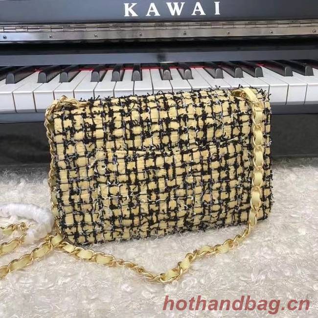 Chanel CLASSIC HANDBAG A01116 green& gold