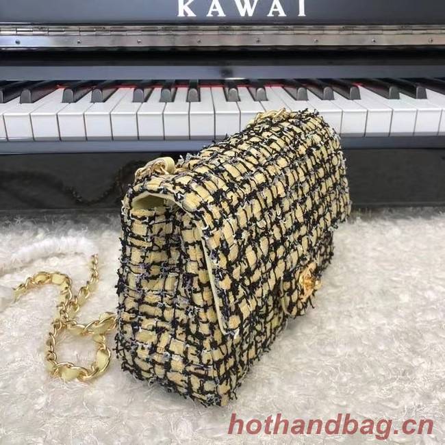 Chanel CLASSIC HANDBAG A01116 green& gold