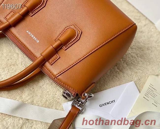 Givenchy Grained Original Calfskin Small Antigona Bag BB0273 brown